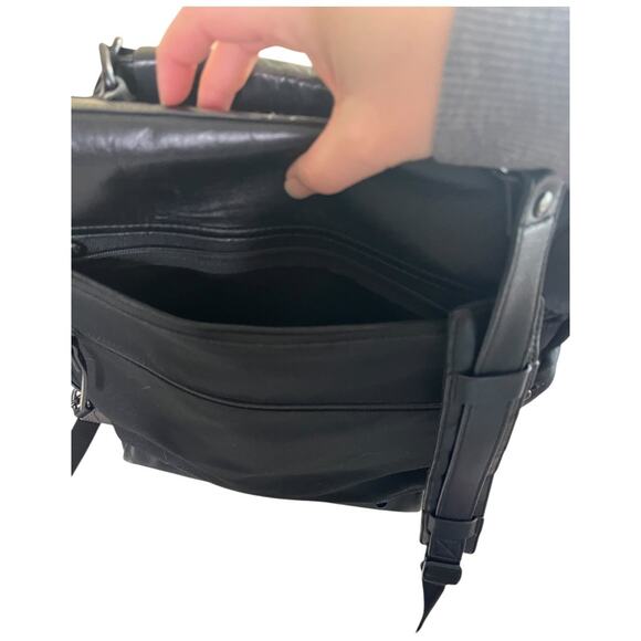 Lo & Sons Prospect Backpack Briefcase with insert black cow leather polyester - Picture 11 of 14